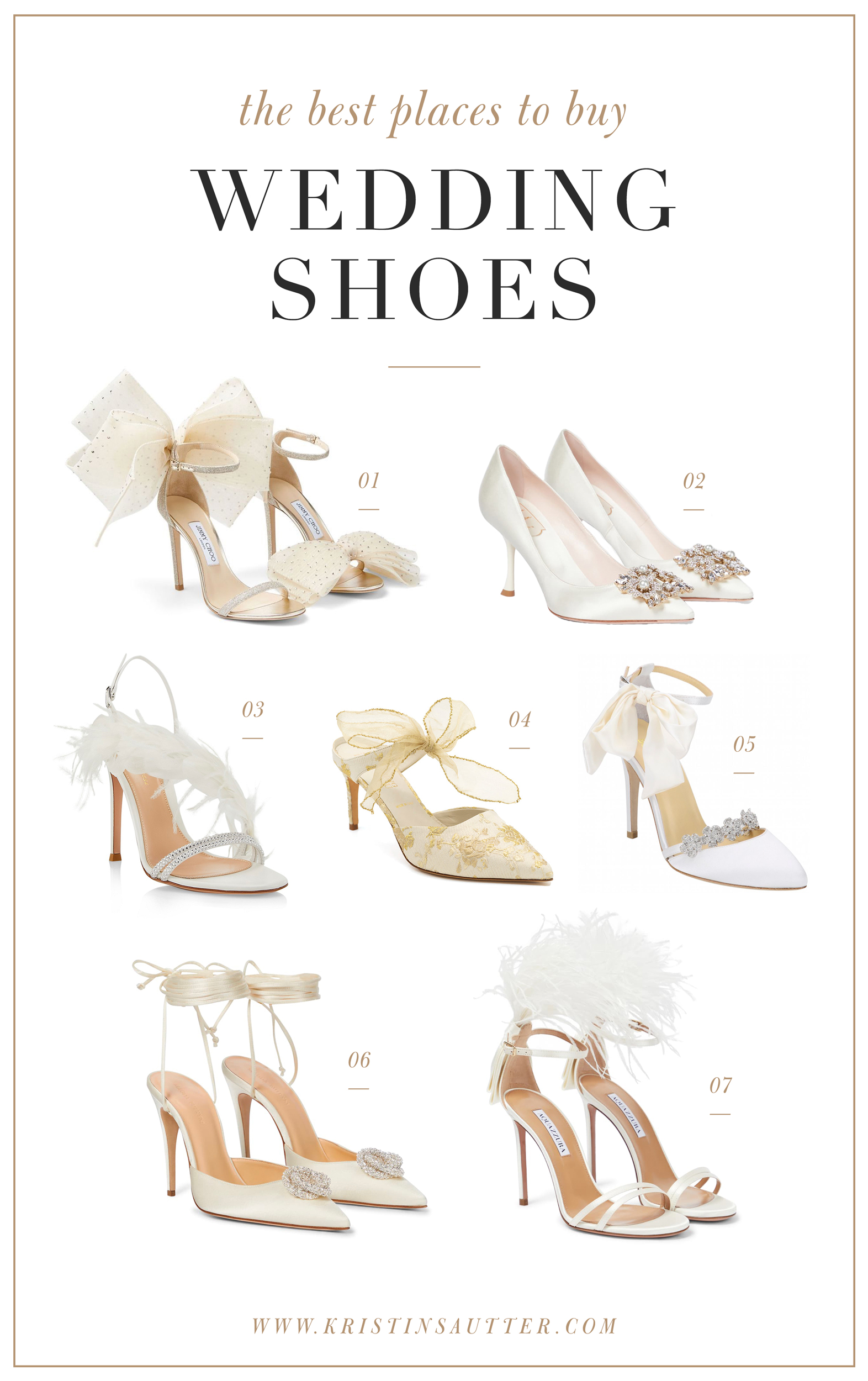 Best places to hot sale buy wedding shoes